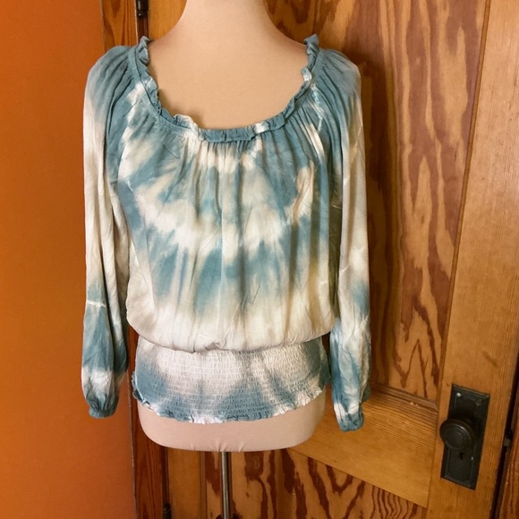 Scrapwork Earthy boho hippie tie dye blouse - Picture 8 of 9
